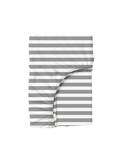Простынь на резинке ранфорс SHADOW LINE Cosas модель LineGrey_100x200x20 Фото