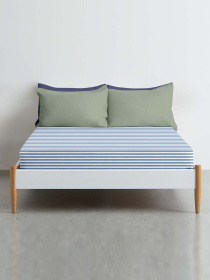 Простынь на резинке ранфорс BLUE LINE Cosas модель LineLBlue-5033_120 Фото