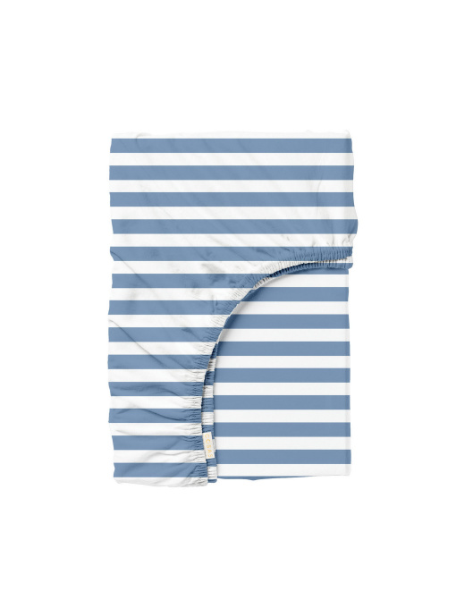 Простынь на резинке ранфорс BLUE LINE Cosas модель LineLBlue-5033_120 Фото