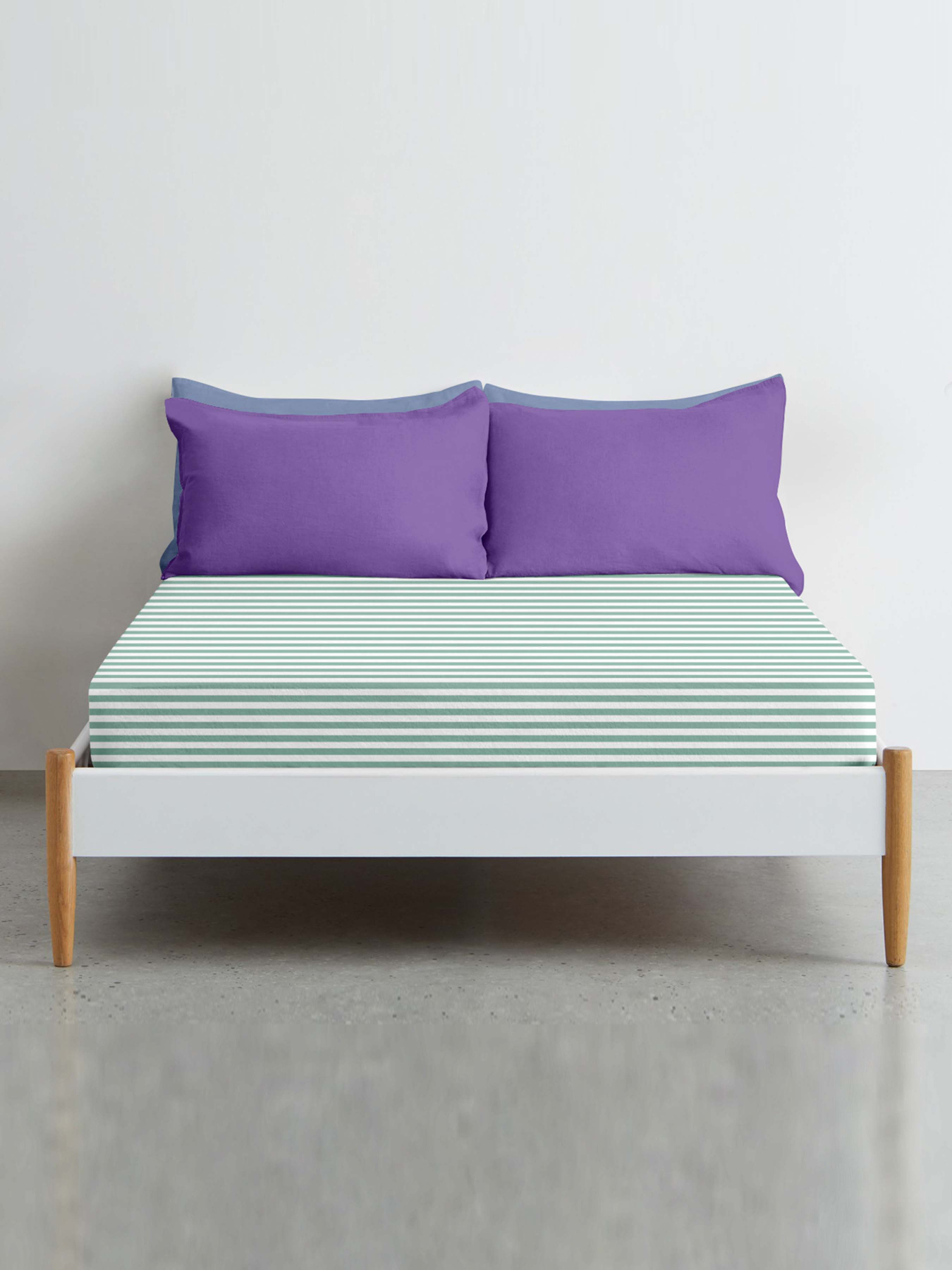 Простынь на резинке ранфорс PISTACHIO LINE Cosas модель LineMint-5021_120 Фото