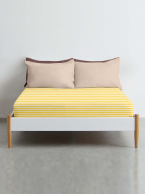 Простынь на резинке ранфорс HONEY LINE Cosas модель LineYellow-5045_120 Фото