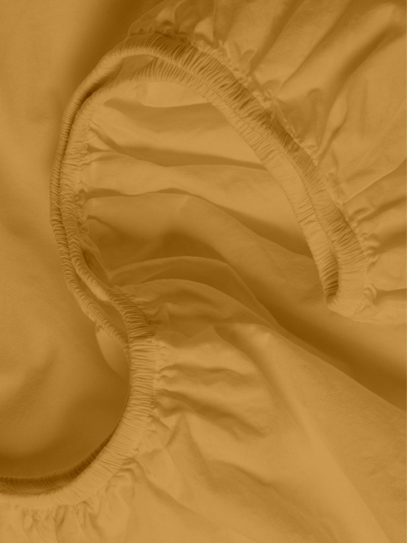 Простынь на резинке ранфорс CURCUMA Cosas модель Mustard16_120x200x20 Фото