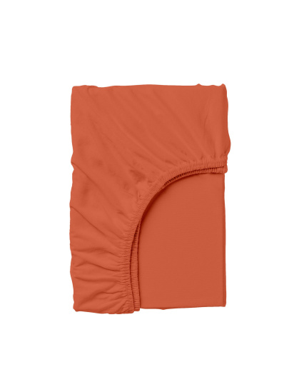 Cosas ­Простирадло на резинці ранфорс RUST модель Orange103_120x200x20 - фото