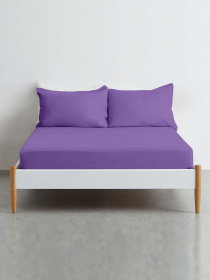 Простирадло на резинці ранфорс LAVENDER Cosas модель PlumLight_100x200x20 Фото