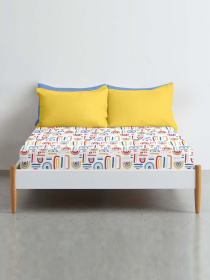 Простынь на резинке ранфорс RAINBOWS Cosas модель RainbowAbstract_120 Фото