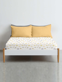 Простирадло на резинці ранфорс RAINBOW STAR YELLOW Cosas модель RainbowStarYellow_120 Фото