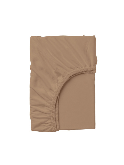Cosas ­Простирадло на резинці ранфорс RUM модель Ranfors_Brown_70x140x12 - фото