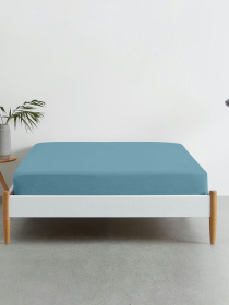 Простынь на резинке ранфорс AZURE Cosas модель Ranfors_Sky_120 Фото