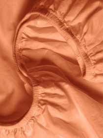 Простынь на резинке ранфорс AMBER Cosas модель Ranfors_Terrakot_120 Фото