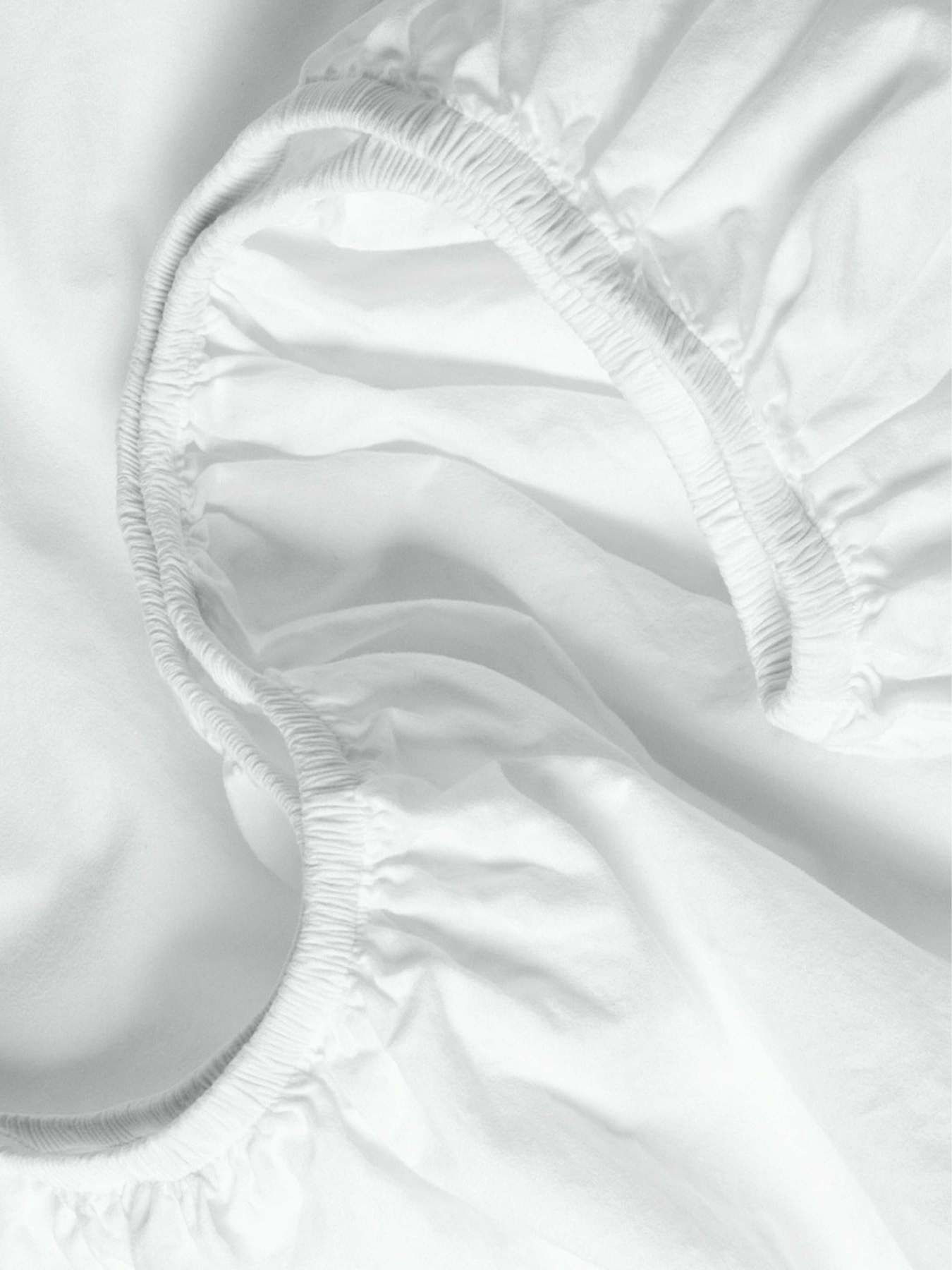 Простынь на резинке ранфорс SNOW Cosas модель Ranfors01_White_70x140x12 Фото