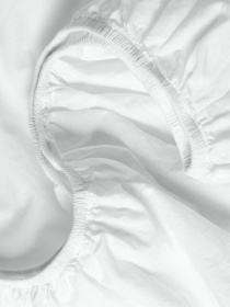 Простынь на резинке ранфорс SNOW Cosas модель Ranfors01_White_70x140x12 Фото