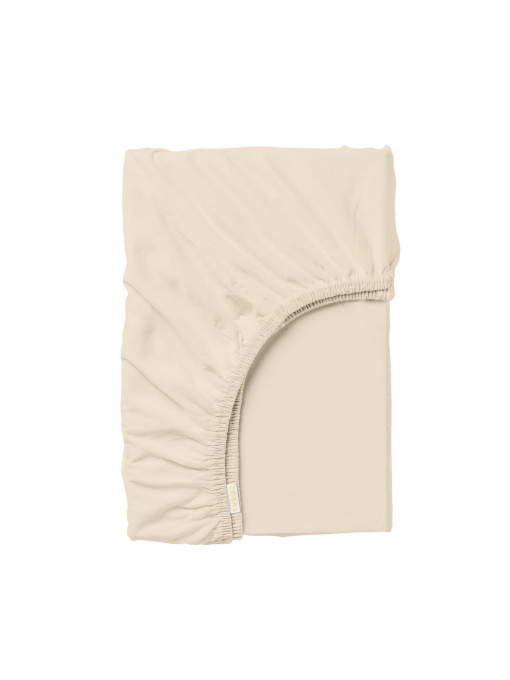 Простирадло на резинці ранфорс BISCUIT Cosas модель Ranfors08_Beige_70x140x12 Фото