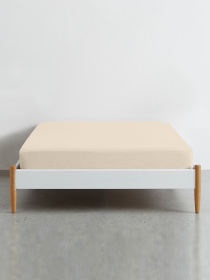 Простирадло на резинці ранфорс BISCUIT Cosas модель Ranfors08_Beige_70x140x12 Фото