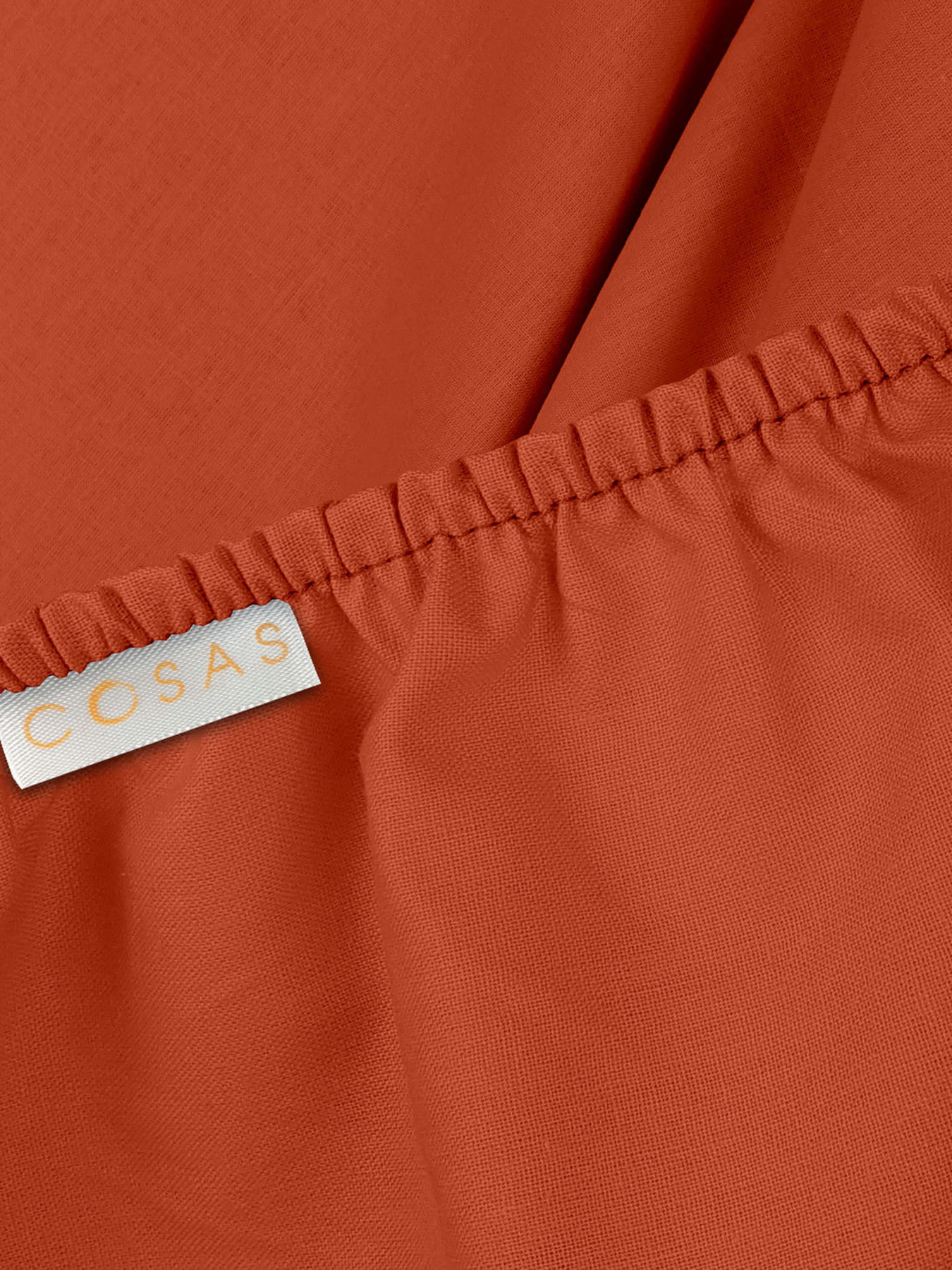 Простирадло на резинці ранфорс ORANGE Cosas модель Ranfors103_Orange_120 Фото