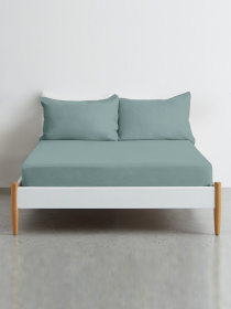 Простирадло на резинці ранфорс AGAVE Cosas модель Ranfors104_Ashmint_120 Фото