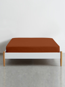 Простынь на резинке ранфорс СINNAMON Cosas модель Ranfors122_Cinnamon_120 Фото