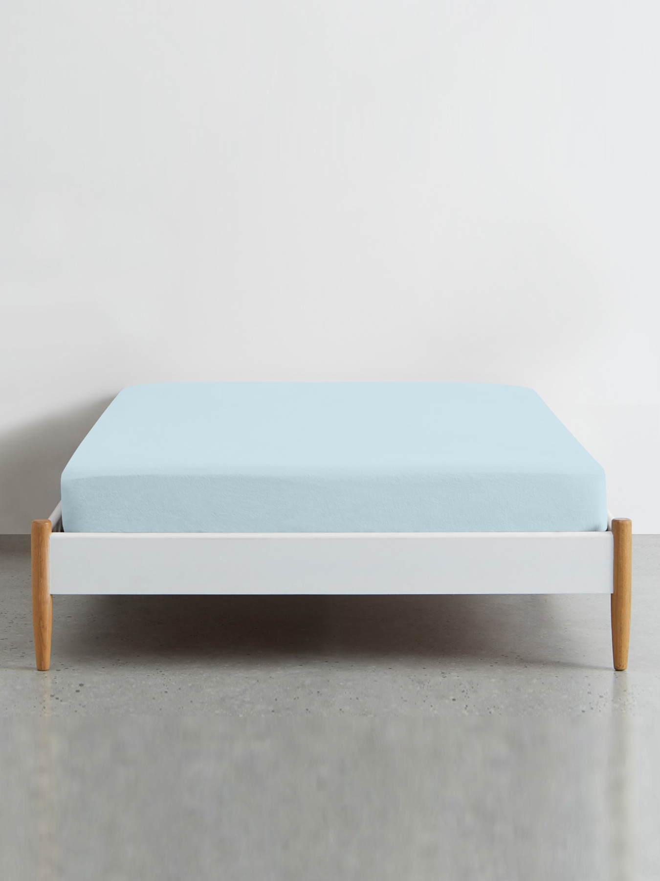 Простынь на резинке ранфорс SKYER Cosas модель Ranfors58_LightBlue_70x140x12 Фото