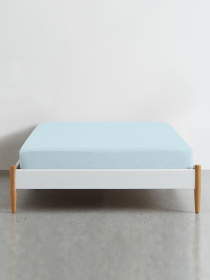 Простынь на резинке ранфорс SKYER Cosas модель Ranfors58_LightBlue_70x140x12 Фото