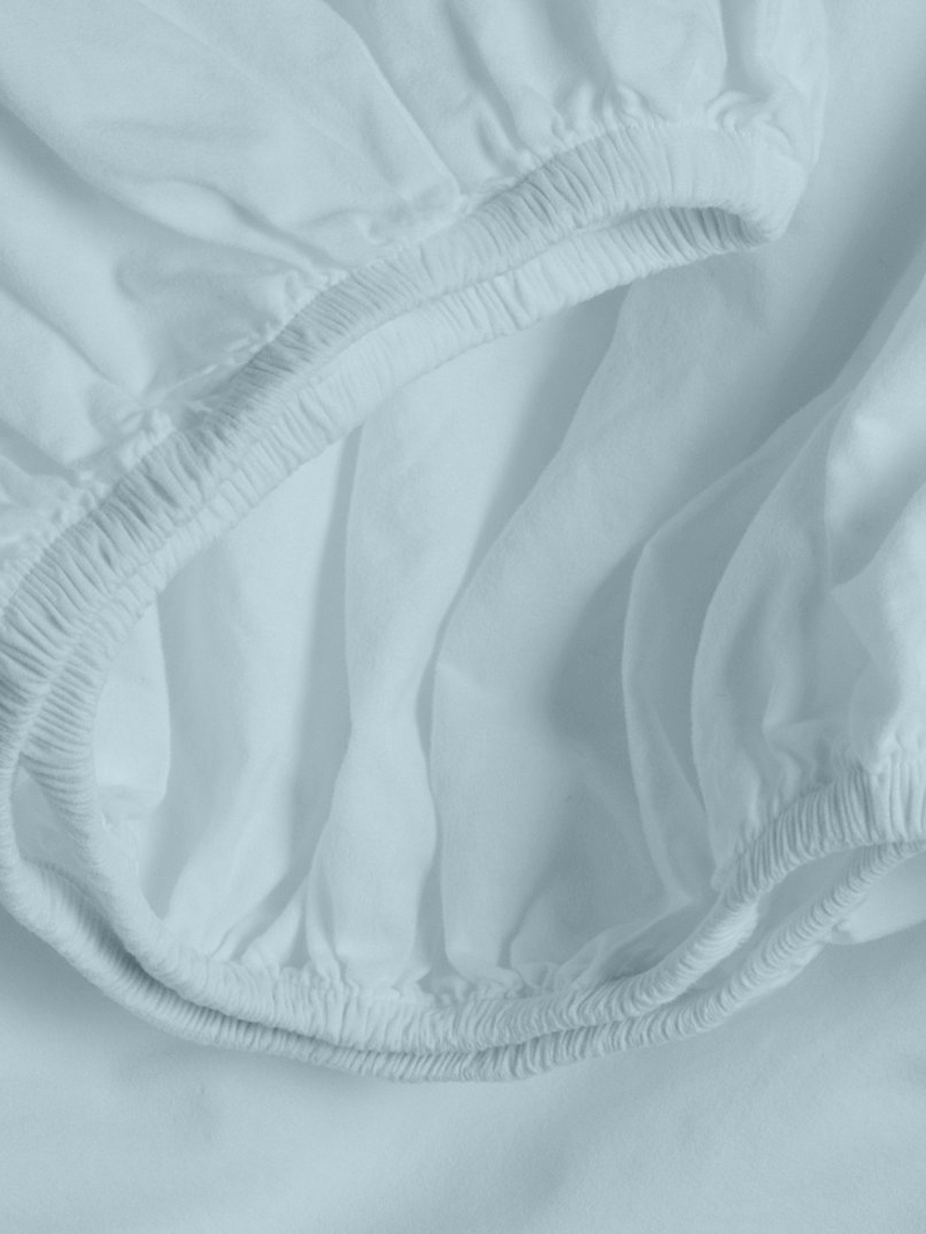 Простирадло на резинці ранфорс SKYER Cosas модель Ranfors58_LightBlue_70x140x12 Фото