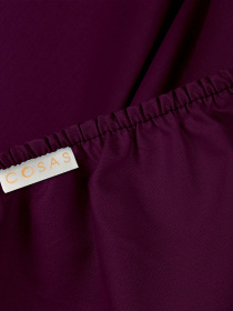 Простынь на резинке ранфорс DARK CHERRY Cosas модель Ranfors77_CherryDark_120 Фото