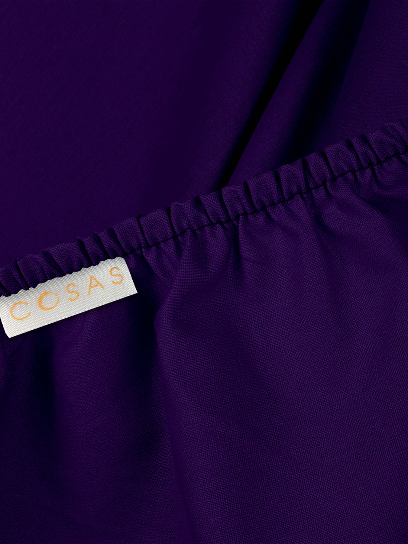 Простирадло на резинці ранфорс DARK PLUM Cosas модель Ranfors89_PlumDark_120 Фото