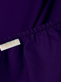 Простирадло на резинці ранфорс DARK PLUM Cosas модель Ranfors89_PlumDark_120 Фото