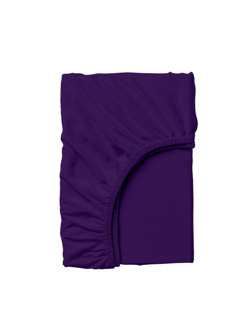 Простынь на резинке ранфорс DARK PLUM Cosas модель Ranfors89_PlumDark_120 Фото