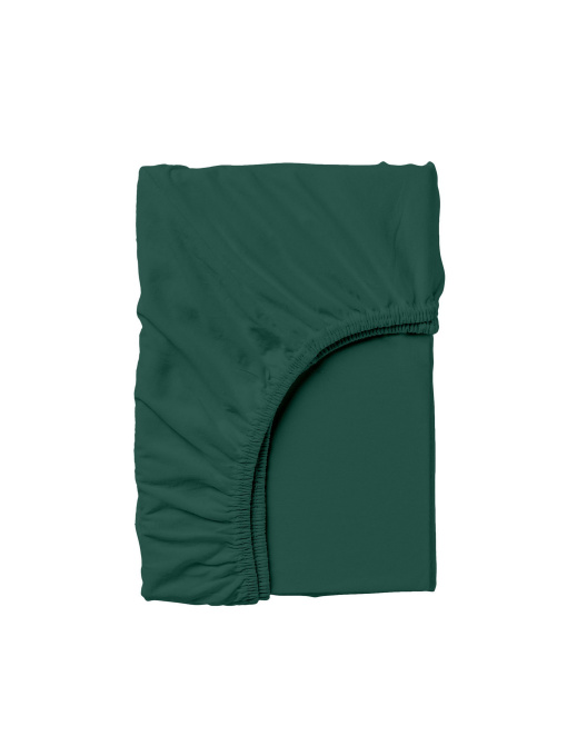 Простирадло на резинці ранфорс DARK GREEN Cosas модель Ranfors91_GreenDark_120 Фото