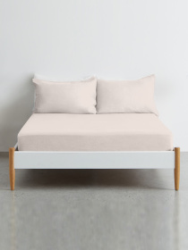 Простирадло на резинці ранфорс IVORY Cosas модель Ranfors98_Cappuccino_120 Фото