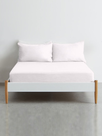 Простирадло на резинці ранфорс PETAL Cosas модель RoseLight30_120x200x20 Фото