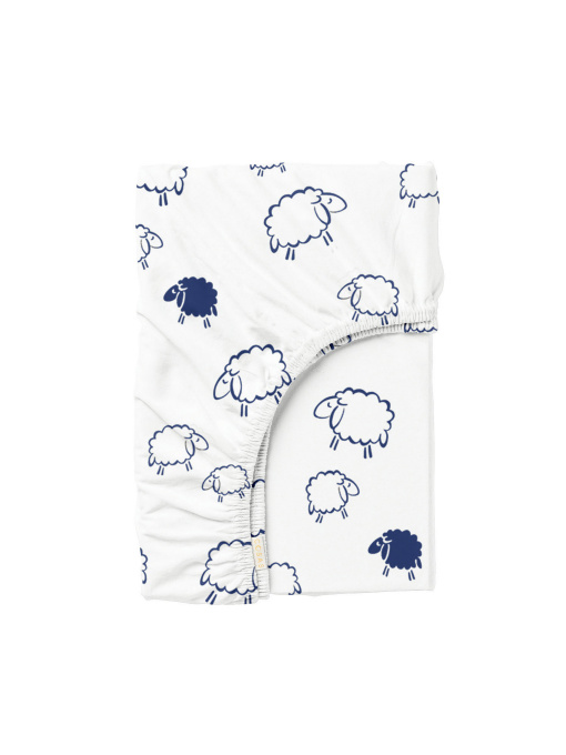 Простынь на резинке ранфорс SHEEP BLACK WHITE Cosas модель SheepBlackWhite_120 Фото