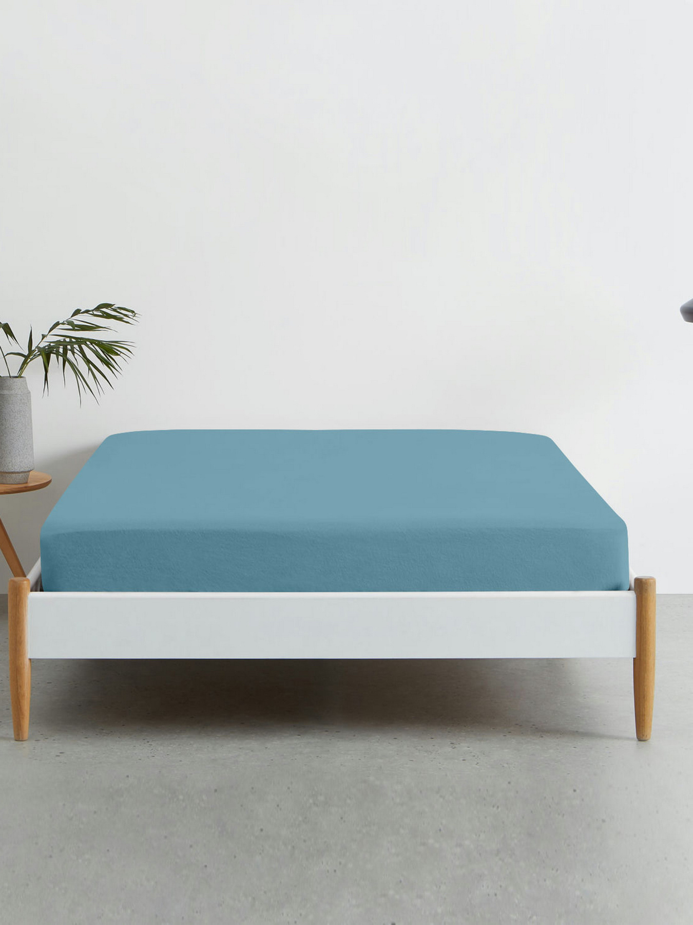 Простынь на резинке ранфорс AZURE Cosas модель Sky68_120x200x20 Фото