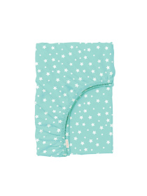 Простынь на резинке ранфорс MINT STARFALL Cosas модель StarfallMint-3005_80x200x20 Фото