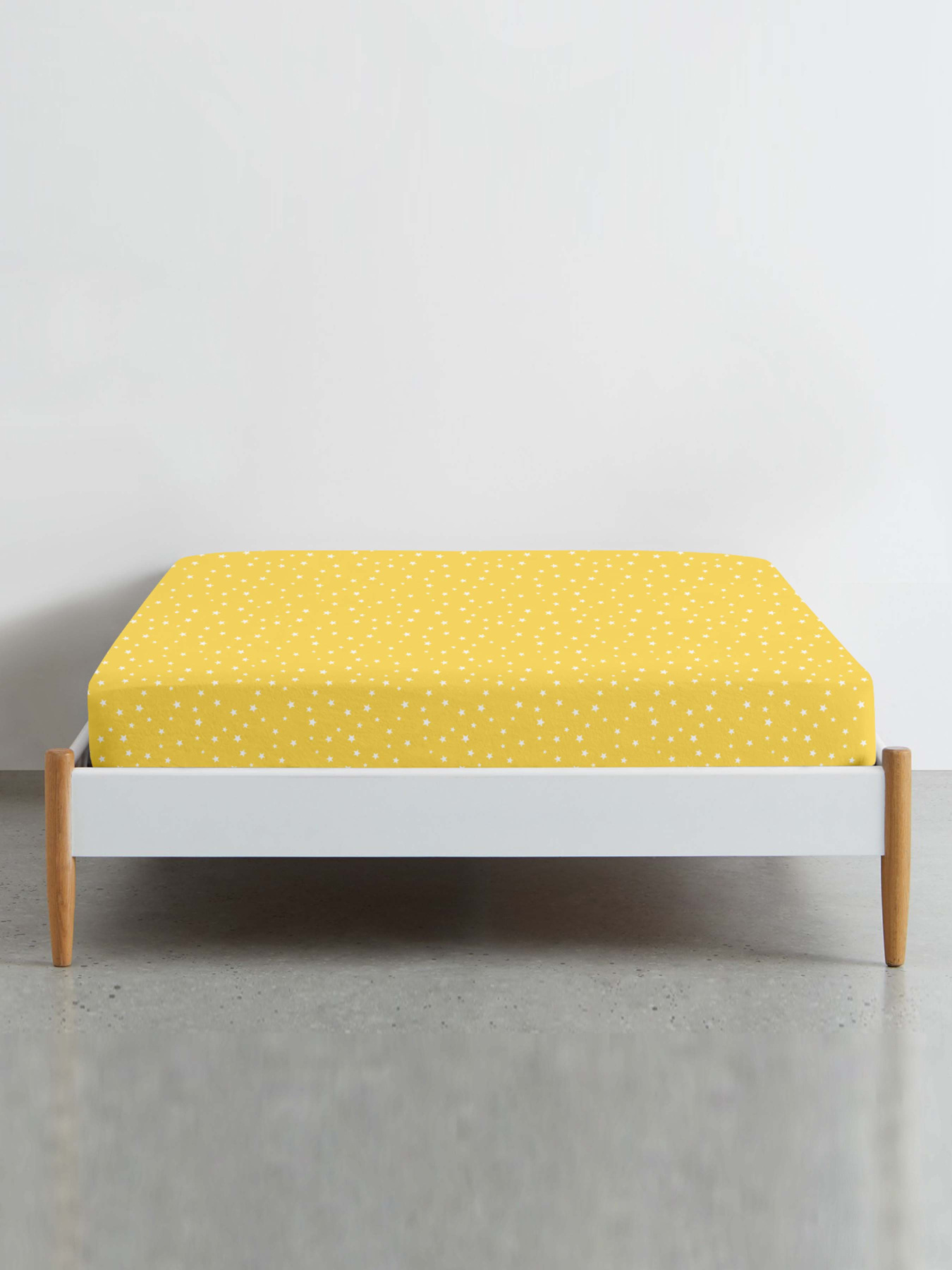 Простирадло на резинці ранфорс YELLOW STARFALL Cosas модель StarfallYellow_120 Фото