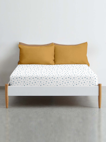 Простирадло на резинці ранфорс BLUE STARS Cosas модель StarLightBlueWhite-3003_120 Фото