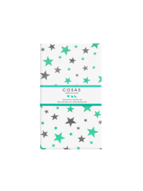 Простынь на резинке ранфорс MINT STARS Cosas модель StarMint_120 Фото