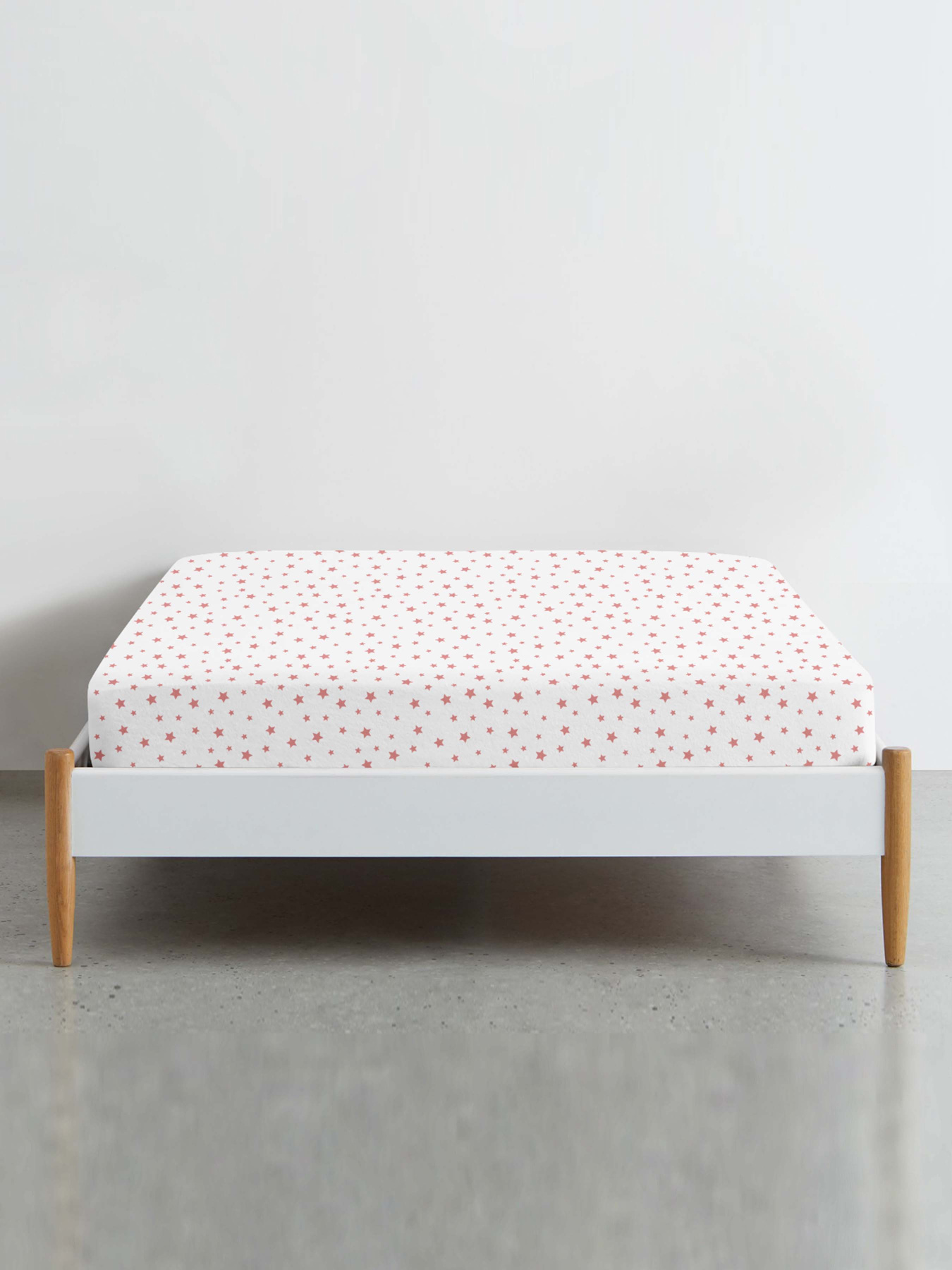 Простирадло на резинці ранфорс ROSE STARS Cosas модель StarRoseWhite-3006_120 Фото