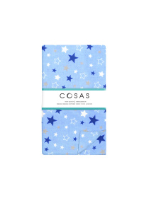 Простынь на резинке ранфорс COLOR STARS Cosas модель StarsColorBlue_120 Фото