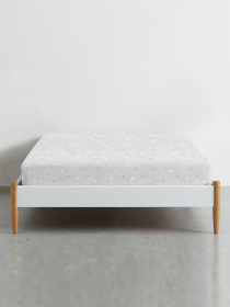 Простирадло на резинці ранфорс SOFT STARS Cosas модель StarsWoolyGrey_120 Фото