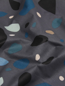 Простирадло на резинці ранфорс GEMSTONES Cosas модель StoneBlueBlackGrey_120 Фото