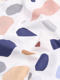 Простирадло на резинці ранфорс GEMSTONES Cosas модель StoneRoseGreyWhite_120 Фото