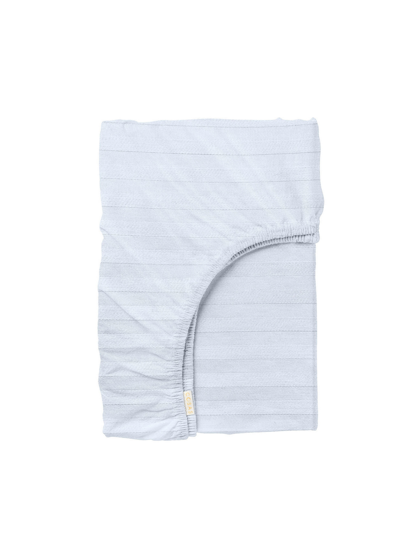 Простирадло на резинці страйп сатин PORCELAIN Cosas модель StrSatin_01Porcelain_60х120х12 Фото