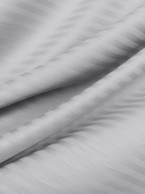 Простынь на резинке страйп сатин SILVER Cosas модель StrSatin_09Silver_60х120х12 Фото