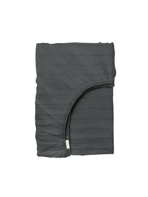 Простынь на резинке страйп сатин LAVA Cosas модель StrSatin_10Lava_60х120х12 Фото