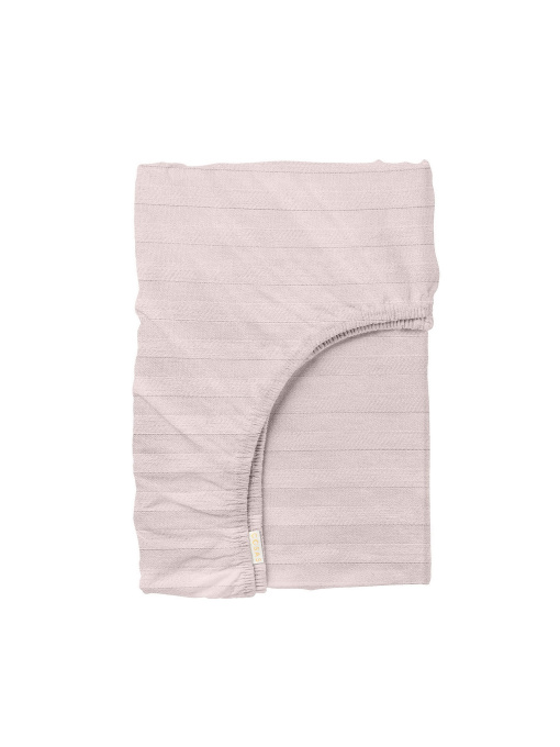 Простынь на резинке страйп сатин SAND Cosas модель StrSatin_12Sand_60х120х12 Фото