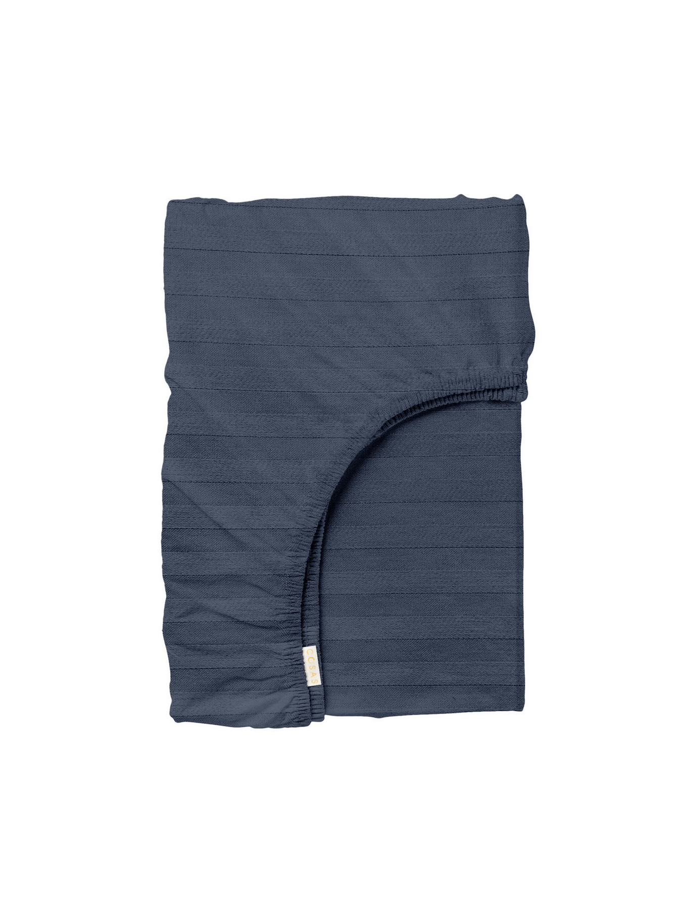 Простирадло на резинці страйп сатин DENIM Cosas модель StrSatin_15Denim_60х120х12 Фото