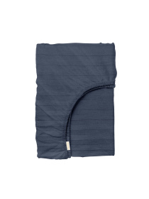 Простынь на резинке страйп сатин DENIM Cosas модель StrSatin_15Denim_60х120х12 Фото