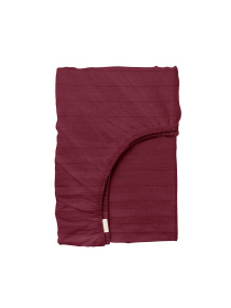 Простирадло на резинці страйп сатин SANGRIA Cosas модель StrSatin_17Sangria_60х120х12 Простирадло на резинці страйп сатин SANGRIA Cosas модель StrSatin_17Sangria_60х120х12 Фото