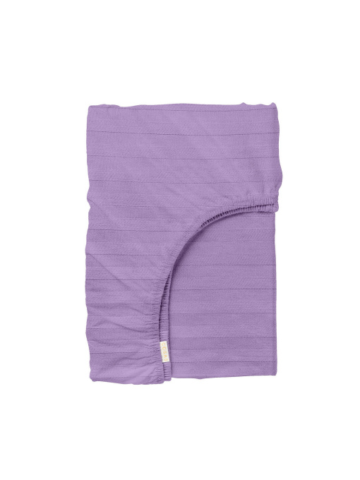 Простынь на резинке страйп сатин AMETHYST Cosas модель StrSatin_24Amethyst_60х120х12 Фото