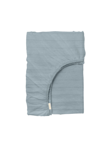 Cosas ­Простирадло на резинці страйп сатин CASHMERE модель StrSatin_52Cashmere_100x200x20 - фото
